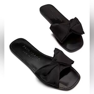 NWOB Kate Spade Bikini Bow Slides Size 8 Black